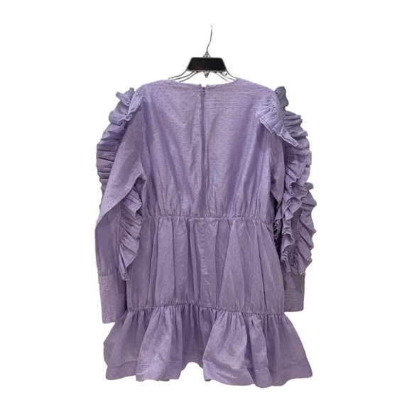 Free People Lilac Ruffle Mini Dress EUC - Picture 3 of 15
